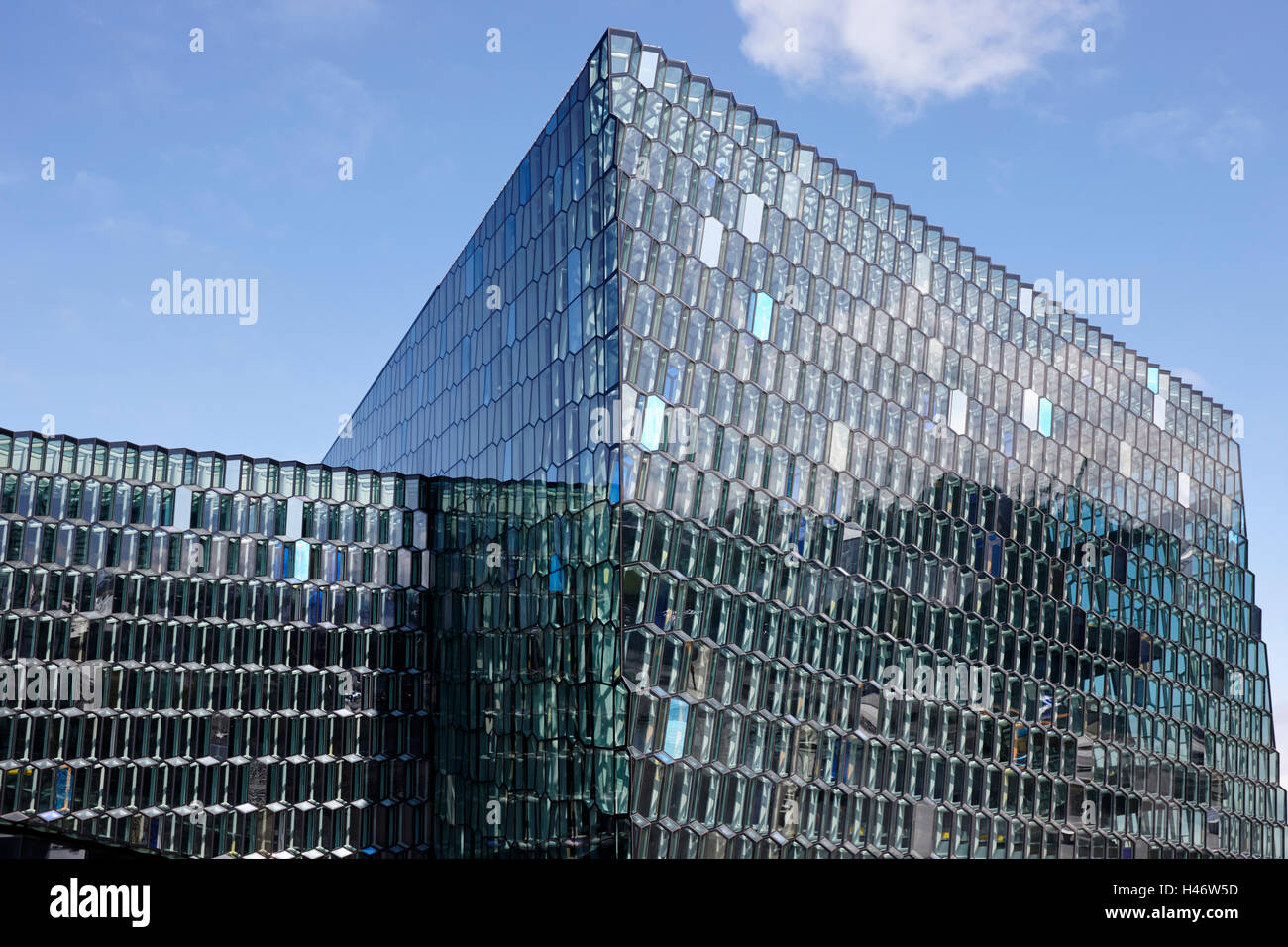 Harpa concert hall et le centre de conférence Reykjavik Islande Banque D'Images