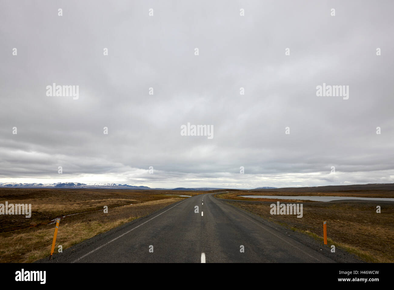 Thingvallavegur 36 route route par cercle d'or de thingvellir Islande Banque D'Images