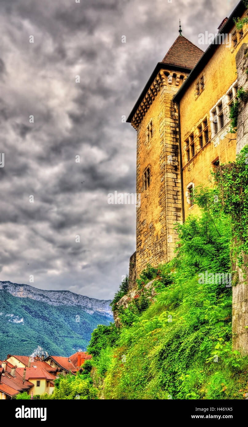 Vue sur le château d'Annecy - Haute-Savoie, France Banque D'Images