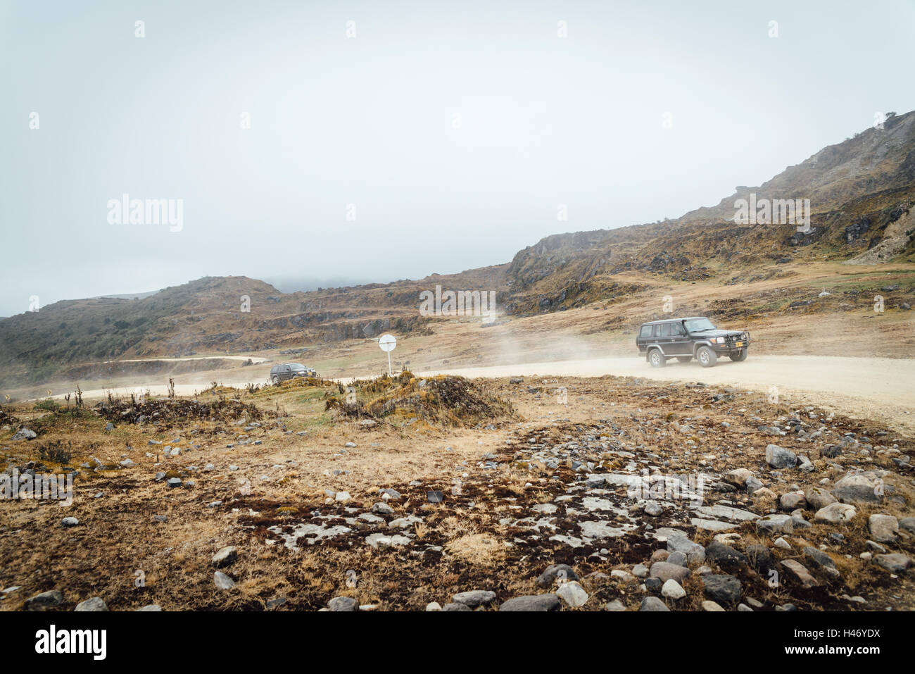 Paramo Chingaza highlands Colombie Banque D'Images
