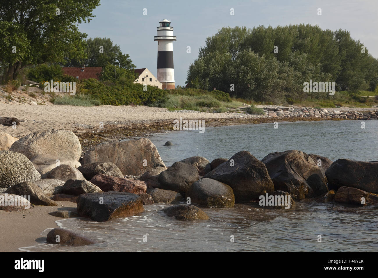 Allemagne, Schleswig - Holstein Kiel, Förde de Bülk phare près de Kiel, Banque D'Images