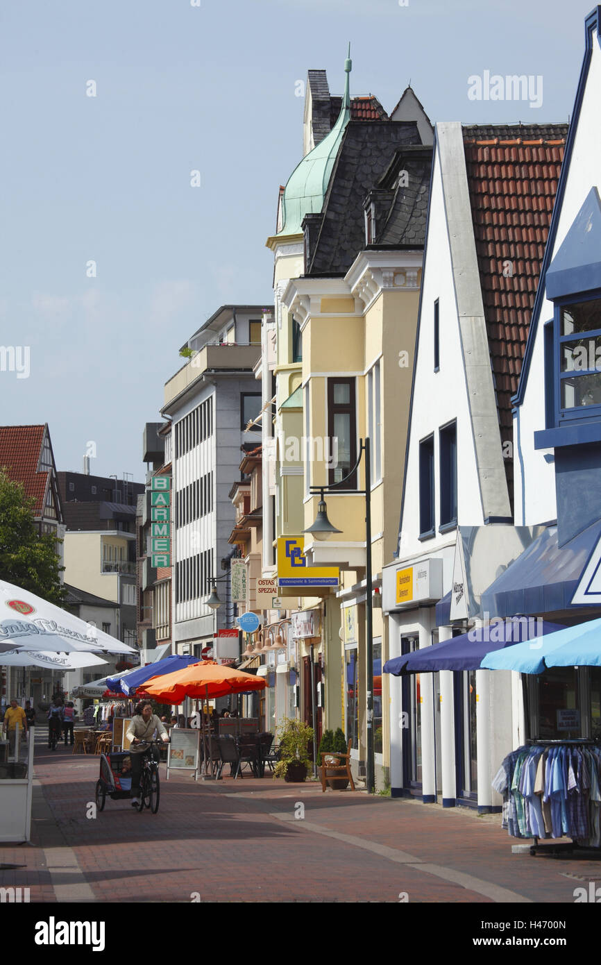 Allemagne, Basse-Saxe, Delmenhorst (ville), zone piétonne 'Long chemin', Banque D'Images
