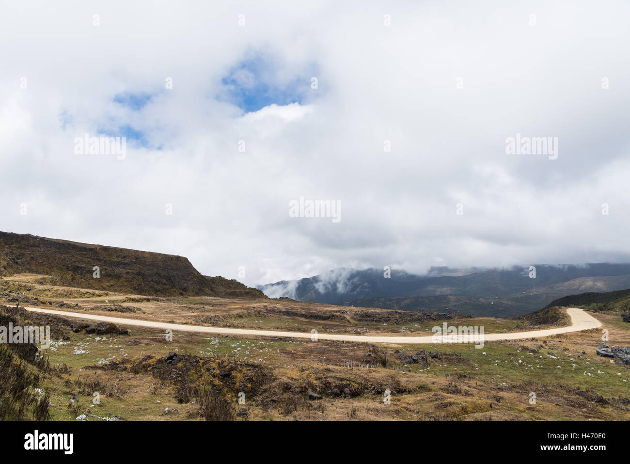 Paramo Chingaza highlands Colombie Banque D'Images