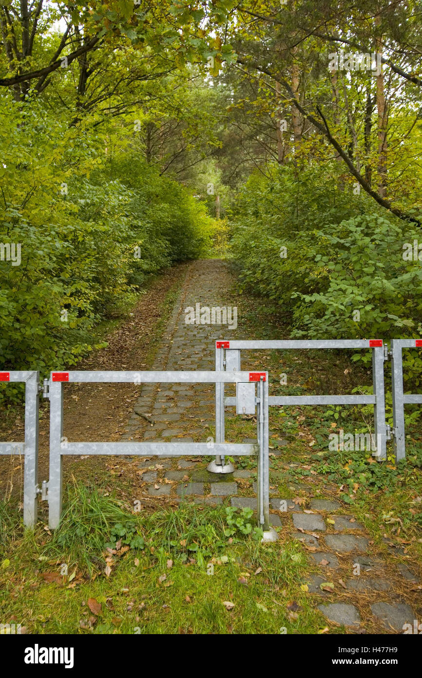 Chemin à travers le parc, à l'interdiction Banque D'Images