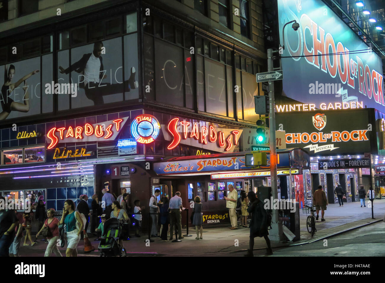 Stardust Diner Néon, Times Square, New York, USA Banque D'Images