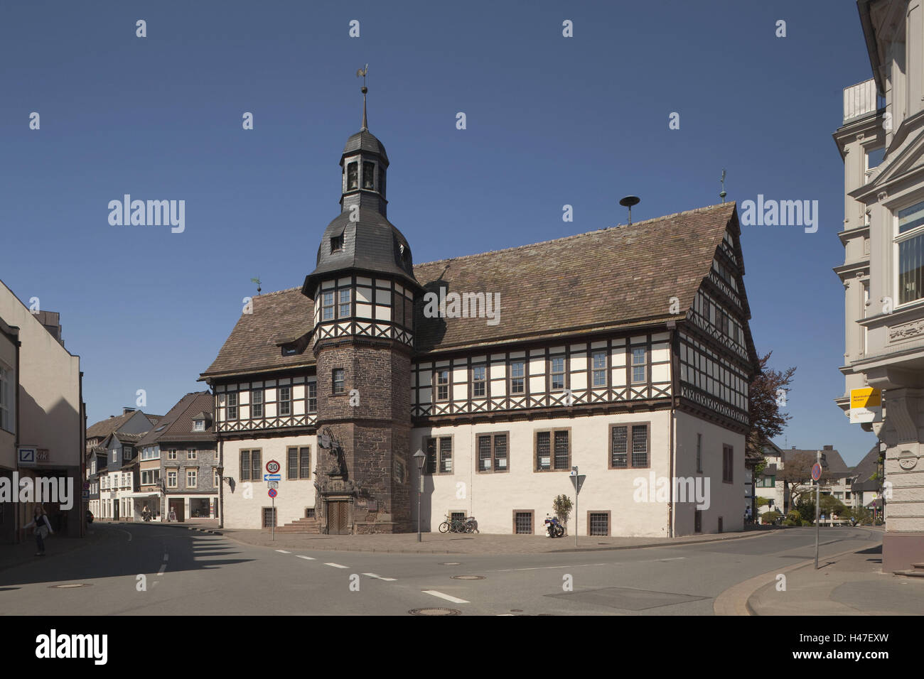 L'Allemagne, en Rhénanie du Nord-Westphalie, Hagen sur la Weser, à l'hôtel de ville, Banque D'Images