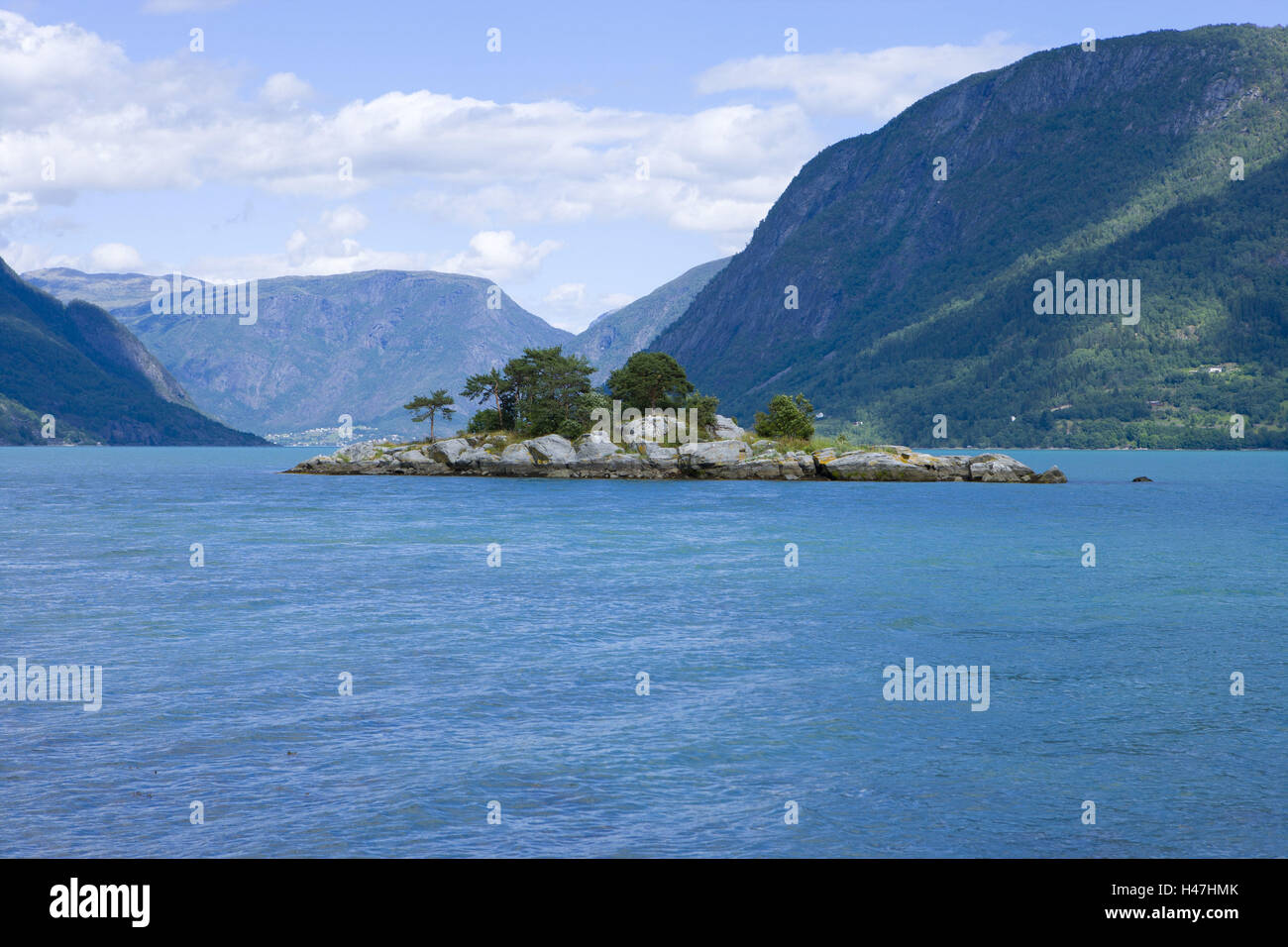 Lusterfjord, lustre, Sogn og Fjordane, Norvège, Scandinavie, Banque D'Images