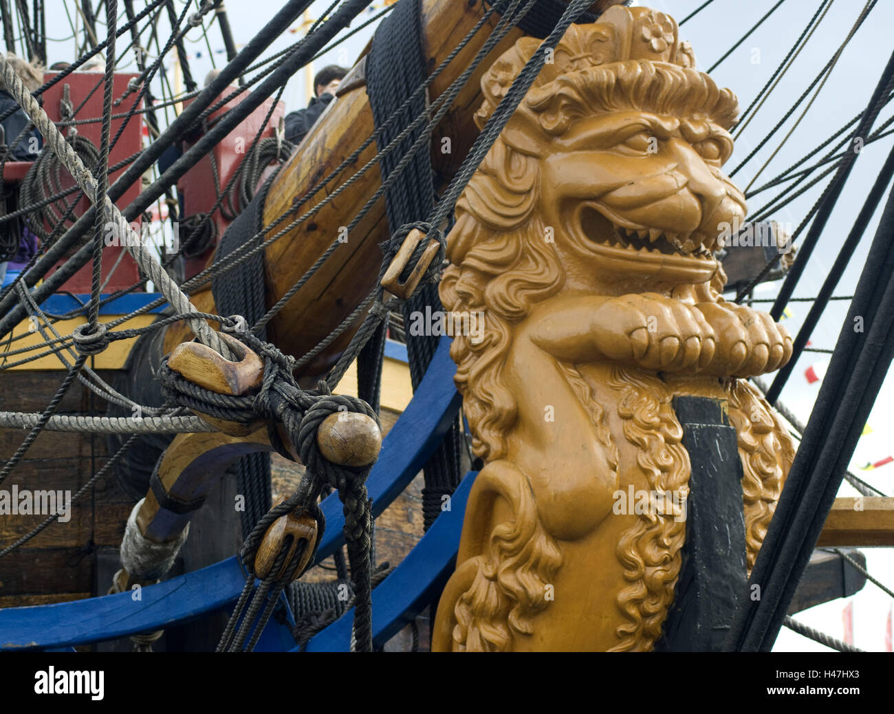 Proue Lion ship figurehead Banque de photographies et d’images à haute ...
