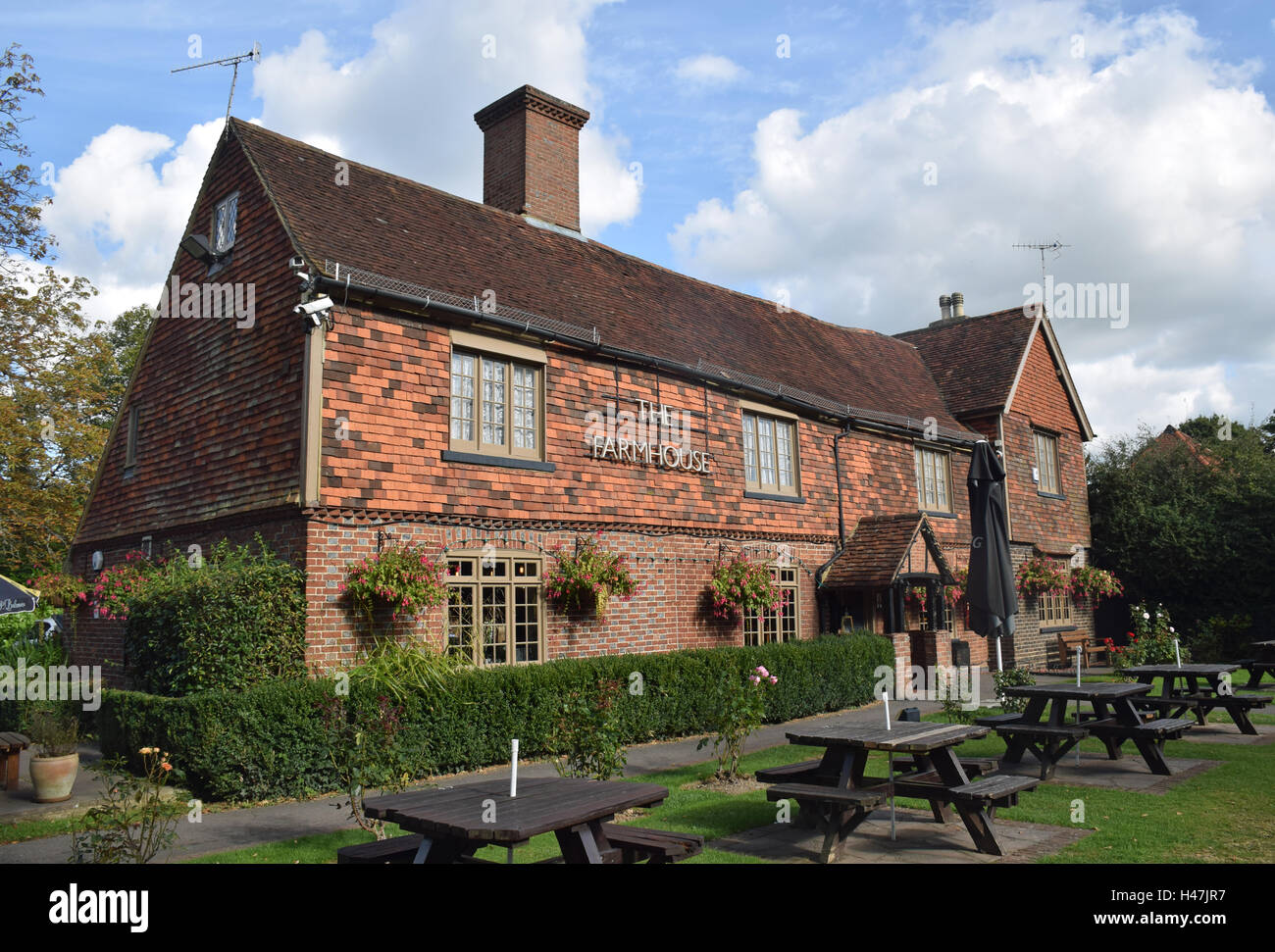 Le pub ferme, Horley, Surrey, Angleterre Banque D'Images