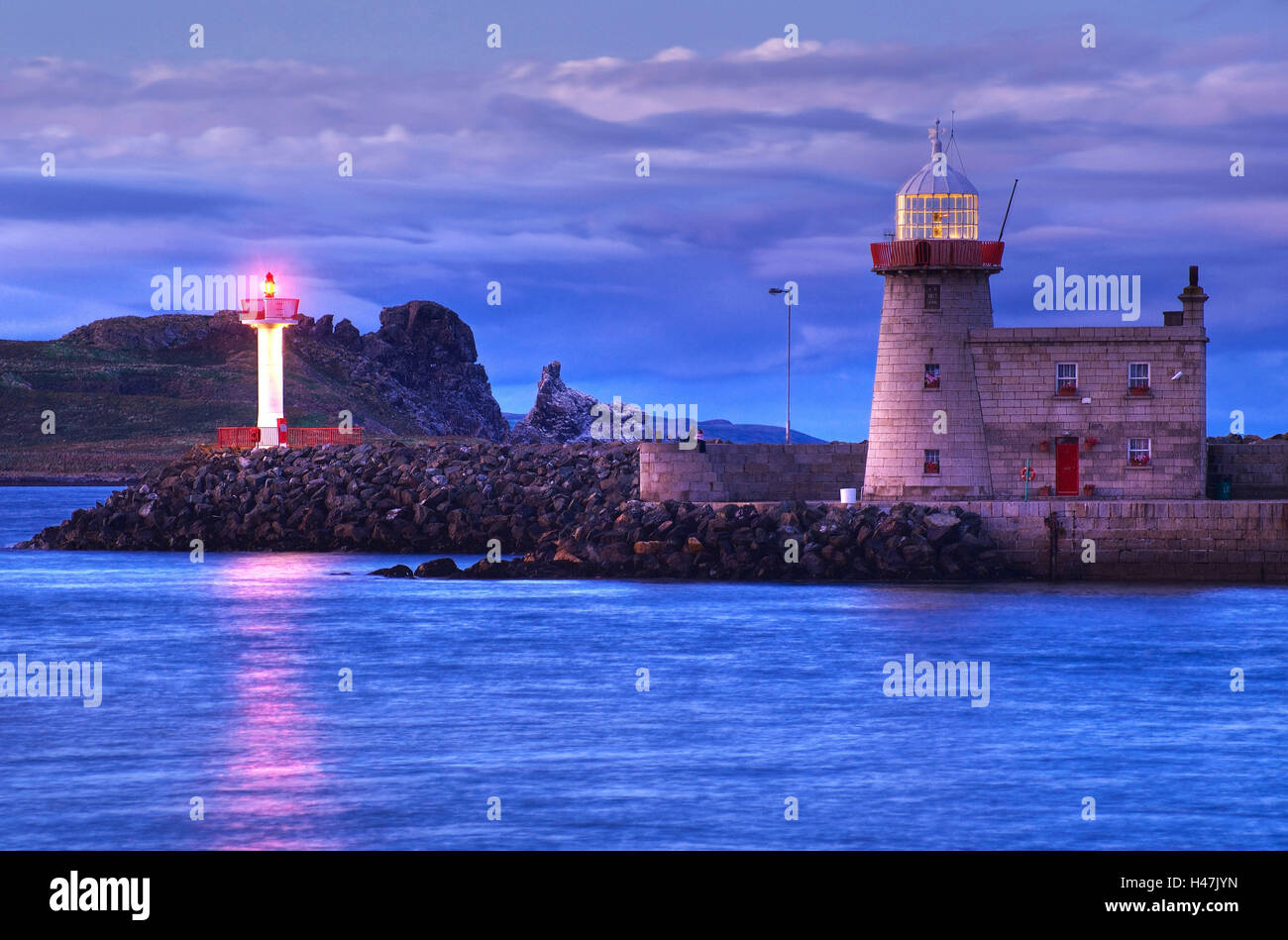 Phare du port de howth howth Banque de photographies et d’images à ...