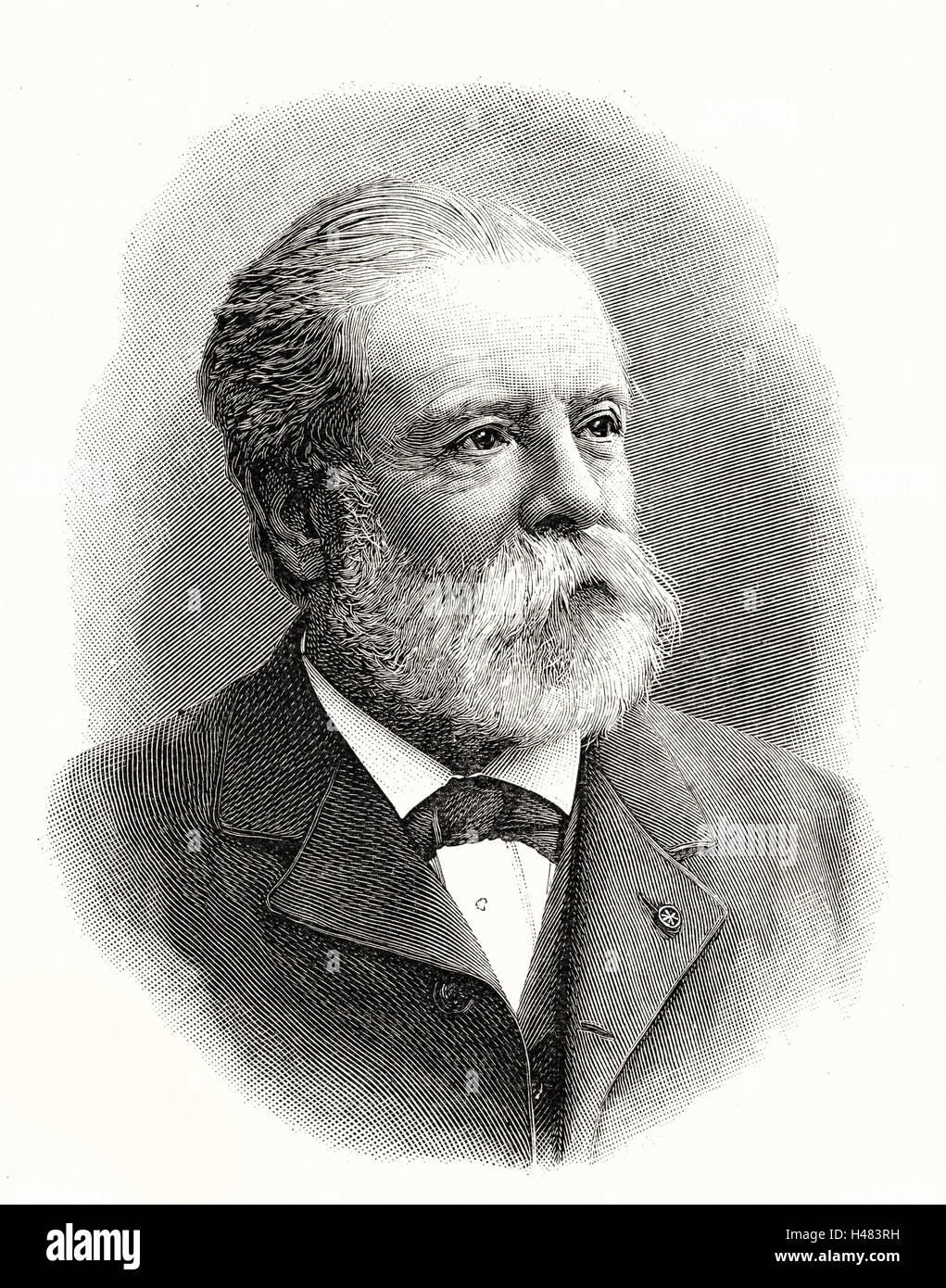 Etienne Jules Marey (1830-1903), physiologiste français. Pionnier de la cinématographie Banque D'Images