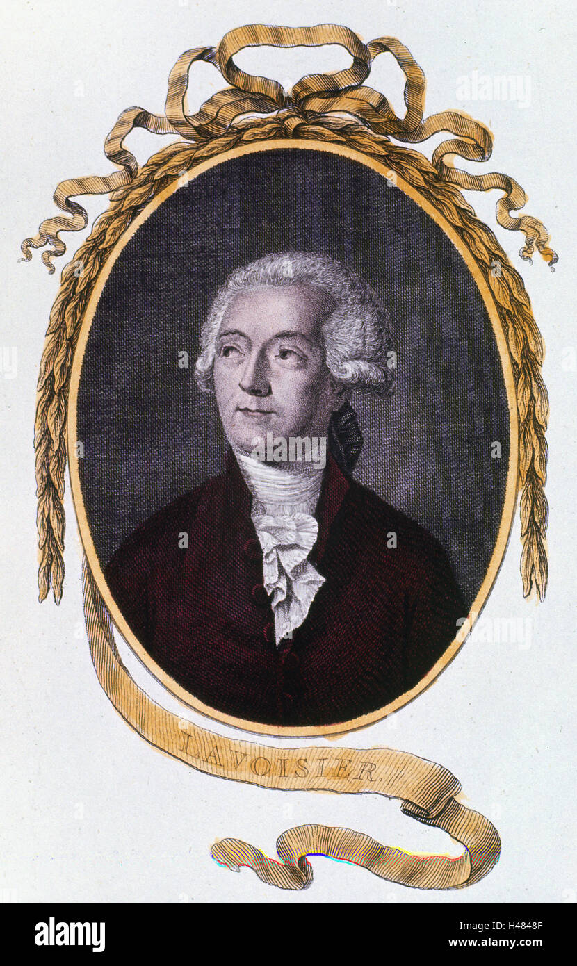 Antoine Laurent Lavoisier, 18e siècle français chemis Banque D'Images