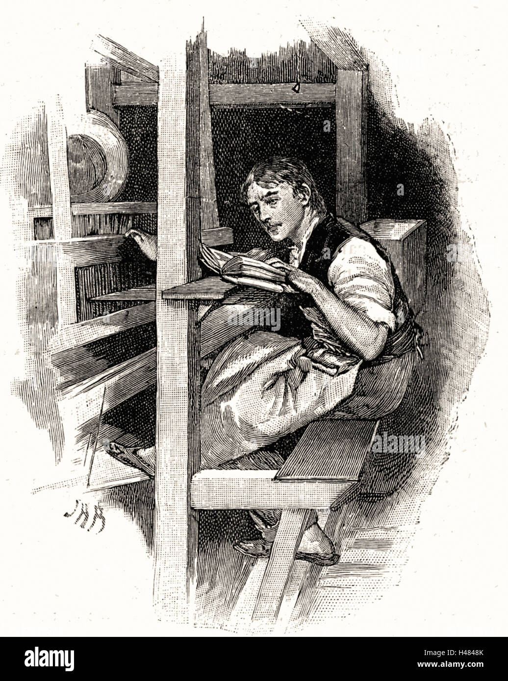 David Livingstone (1813-1873), missionnaire et explorateur écossais de l'Afrique. Banque D'Images