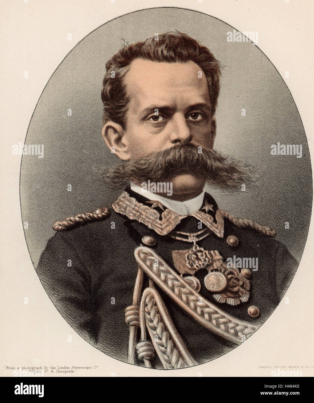 Umberto I ou Humbert I (1844-1900), roi d'Italie à partir de 1878 Banque D'Images