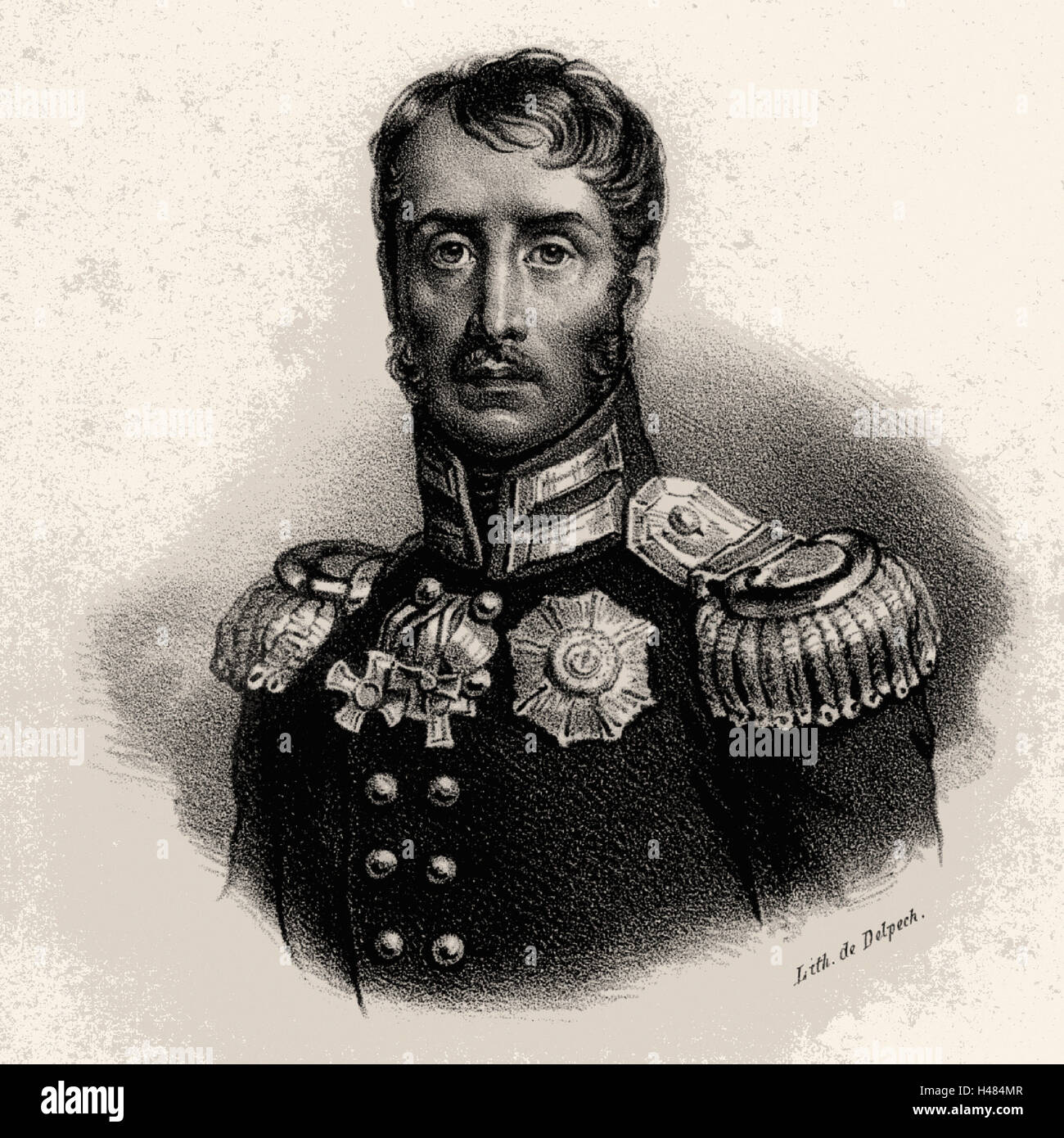 Frederick-William III (1770-1840) roi de Prusse à partir de 1797. Banque D'Images