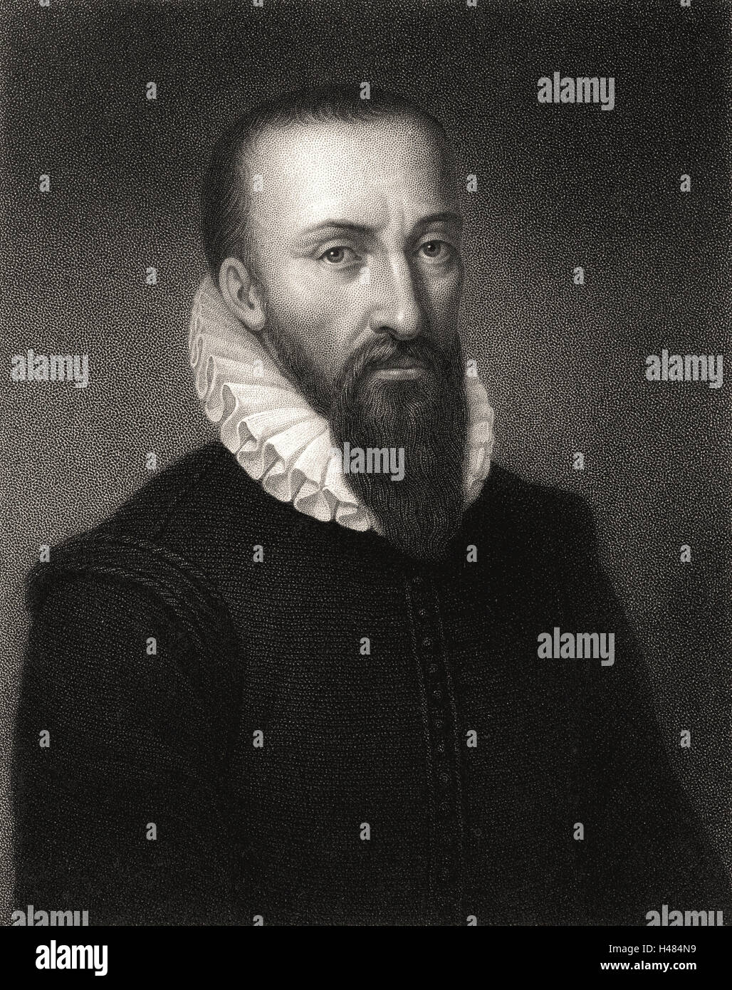 Ambroise Paré (1509-1590) chirurgien militaire français Banque D'Images