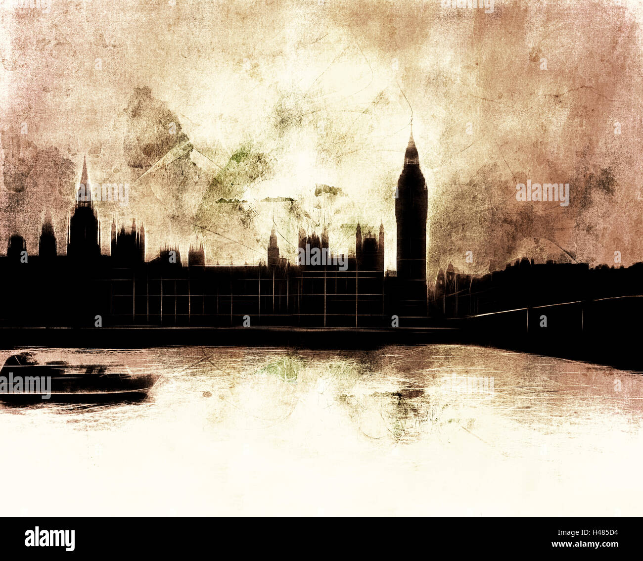 L'ART NUMÉRIQUE : Londres Banque D'Images