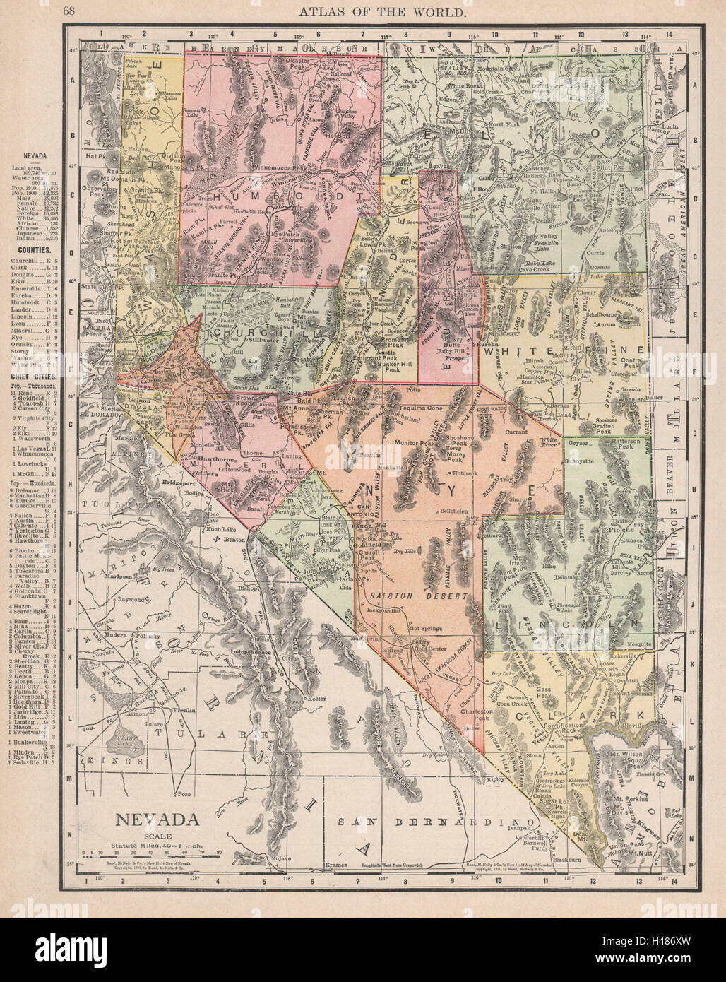 Carte De L Etat Du Nevada Montre Las Vegas Constituee En 1911 Rand Mcnally 1912 Photo Stock Alamy Carte De L Etat Du Nevada Montre Las Vegas Constituee En 1911 Rand Mcnally 1912 Photo Stock Alamy