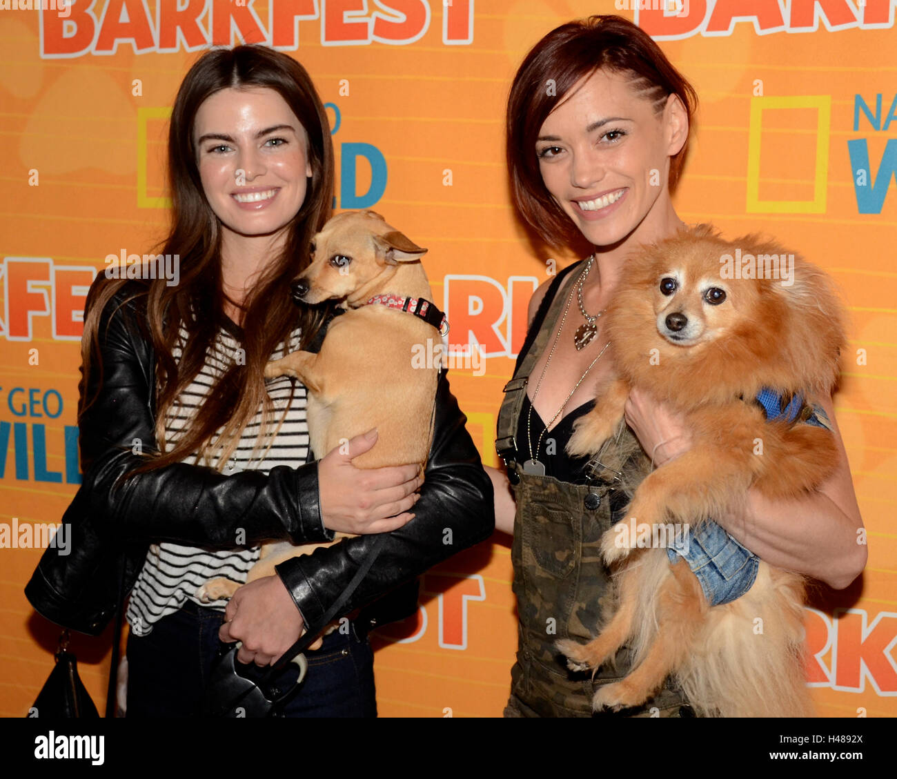 Candace Pittman et J Sutta assiste à Nat Geo WILD 2nd Annual Barkfest à Palihouse Hotel le 9 avril 2016 à West Hollywood, Californie. Banque D'Images