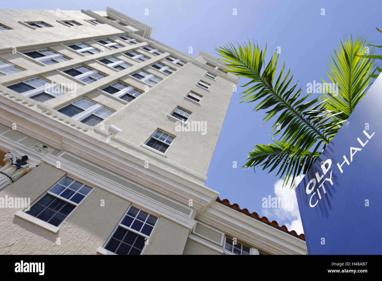 L'ancien hôtel de ville de Miami Beach, Washington Avenue, Miami South Beach, quartier Art déco, Florida, USA, Banque D'Images