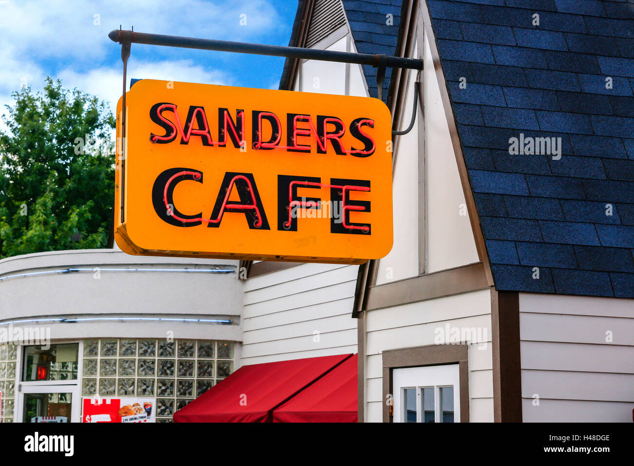 La Harland Sanders Cafe à Corbin, l'original du Kentucky KFC a ouvert en 1940 Banque D'Images