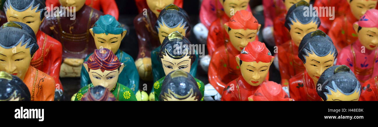 Célèbre Marché de souvenirs à Yogyakarta Indonésie Banque D'Images