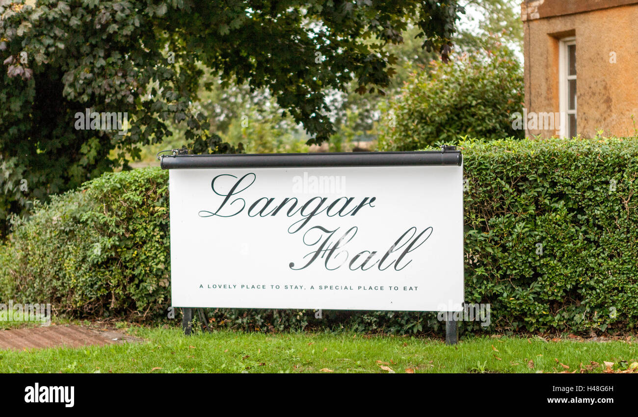 Langar Hall, Vale of Belvoir, Nottinghamshire, Angleterre Banque D'Images