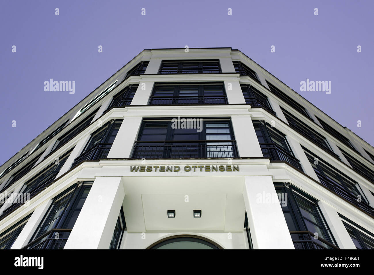 Les immeubles de bureaux, Westend Ottensen, la ville hanséatique de Hambourg, Allemagne, Banque D'Images