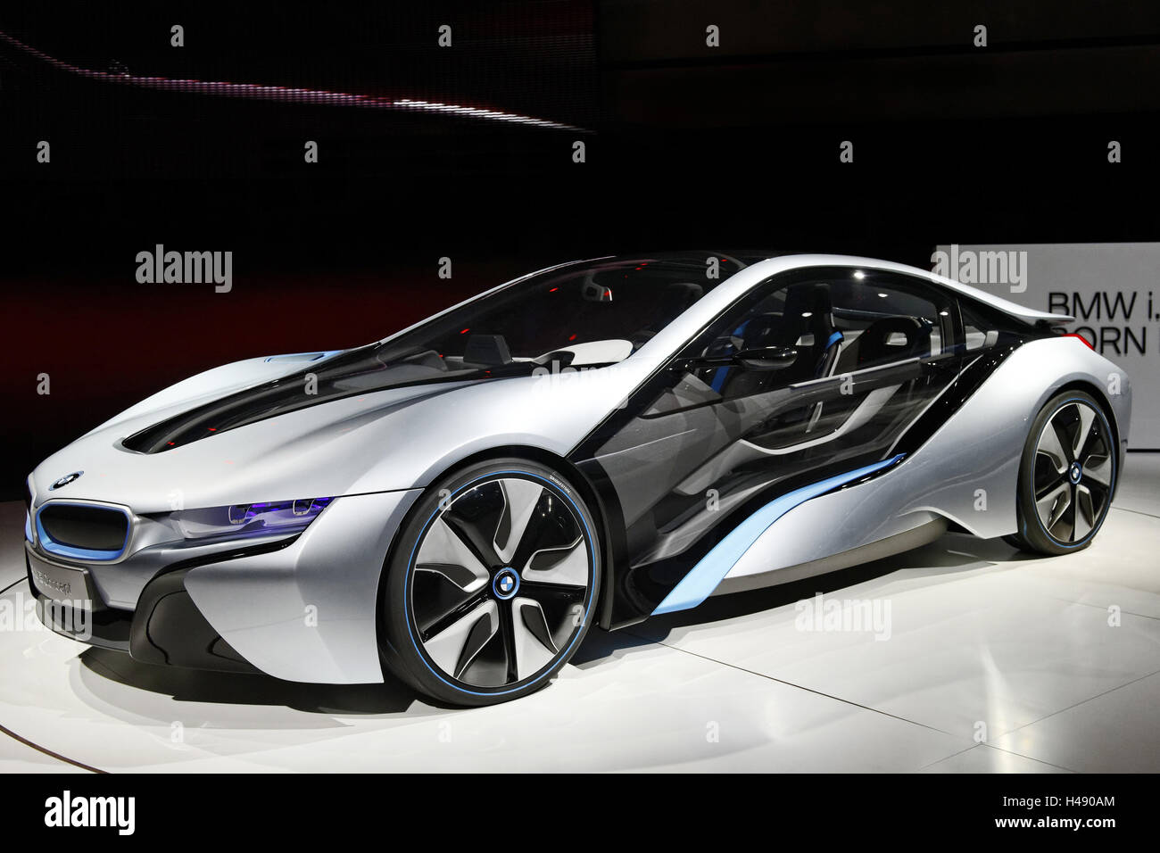 BMW i8 Concept, hybride de voiture de sport, de la conception, de l'International Motor Show, Internationale Automobilausstellung IAA 2011, Francfort sur le Main, Banque D'Images