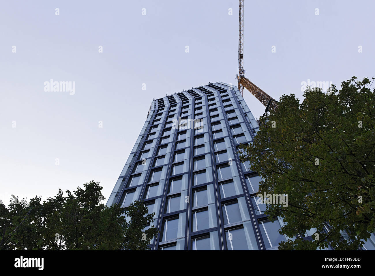 L'architecture moderne, façade, 'Dancing towers', nouveau bâtiment de bureau dans la Reeperbahn 1, Saint Pauli, milieu, la ville hanséatique de Hambourg, Allemagne, Banque D'Images