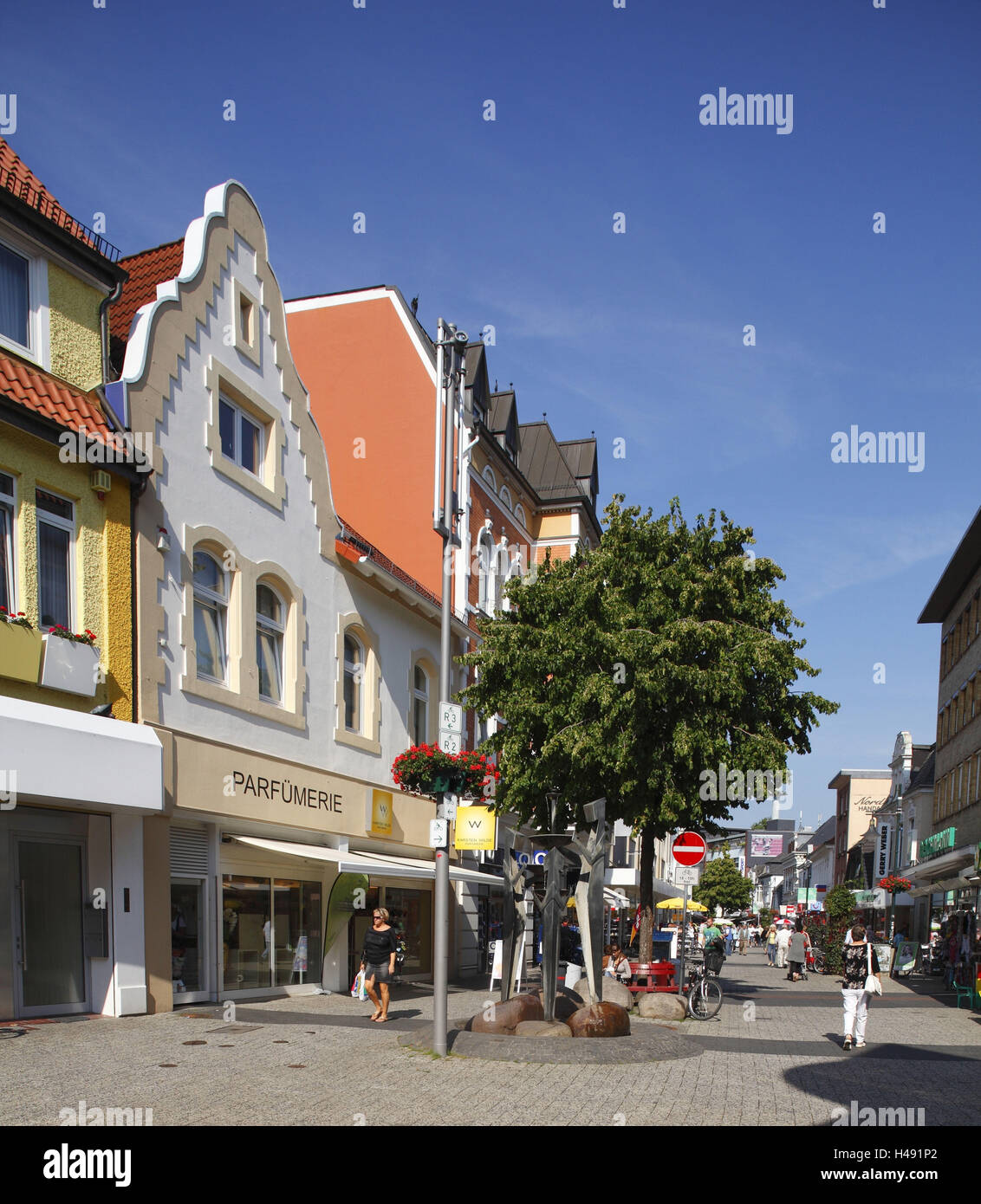 Allemagne, Basse-Saxe, Delmenhorst (ville), zone piétonne 'Long chemin', Banque D'Images