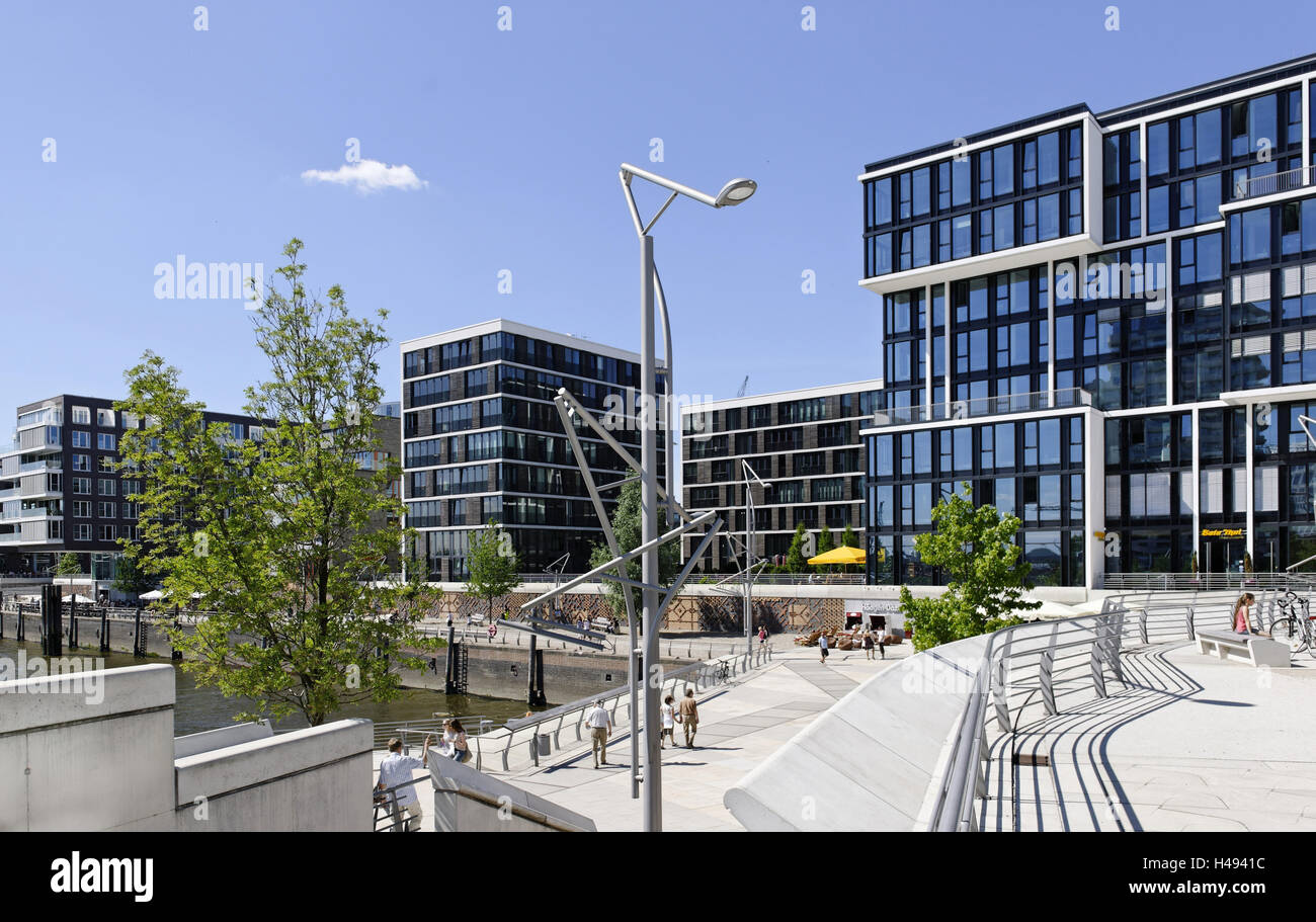 Marco Polo terrasses, Grasbrookhafen, Hafencity, ville hanséatique de Hambourg, Hambourg, Allemagne, Banque D'Images