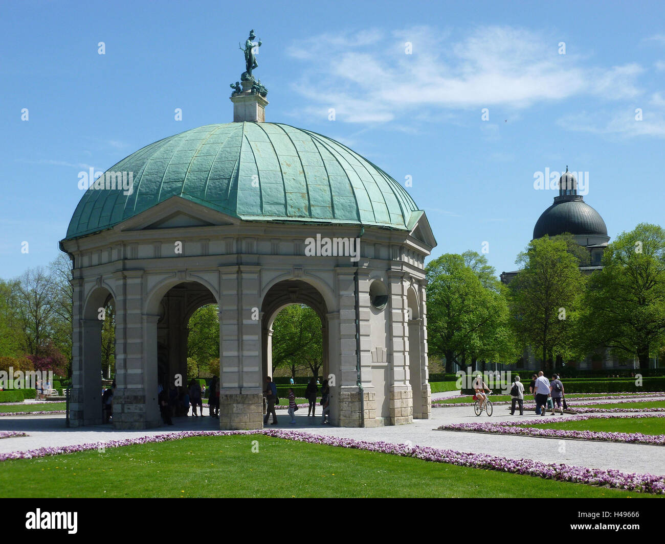 Allemagne, Munich, cour, jardin, temple de Diana Banque D'Images