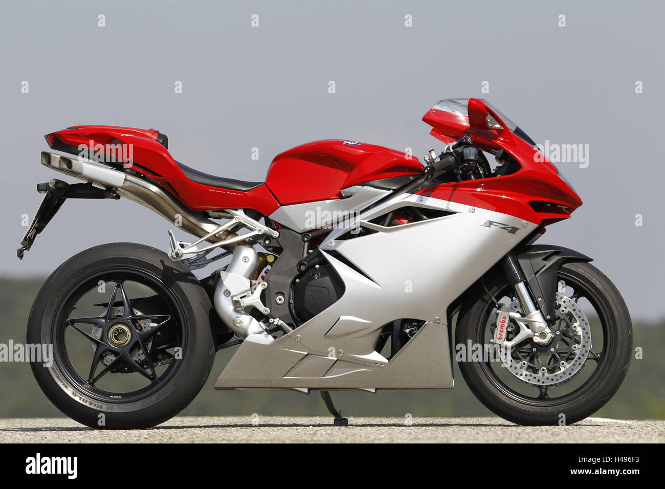 Moto, la 1000e italien MV F4, la page de droite, standard Banque D'Images
