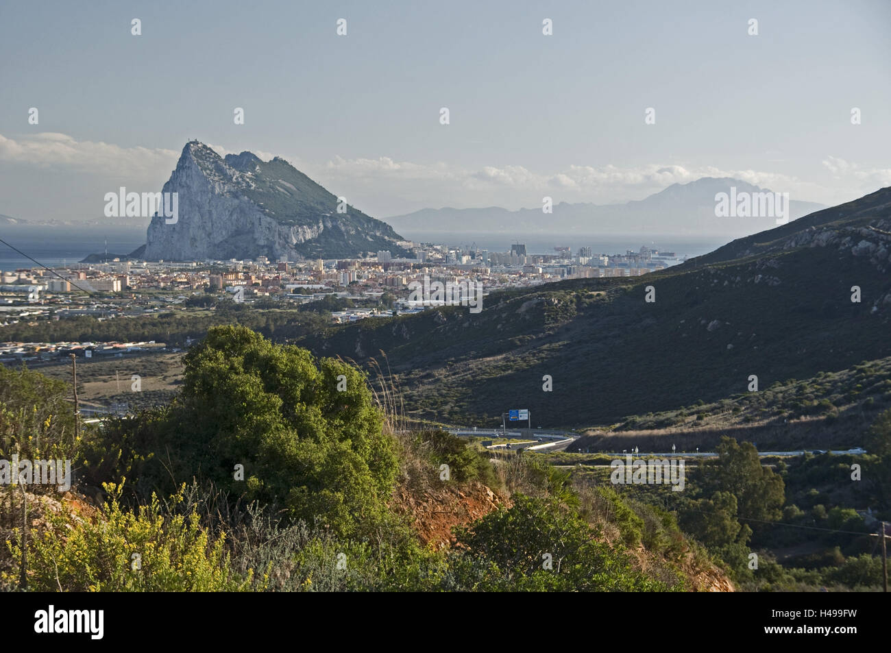 Espagne, Andalousie, Costa del Sol, province de Cadix, San Roque, le rocher de Gibraltar, Banque D'Images