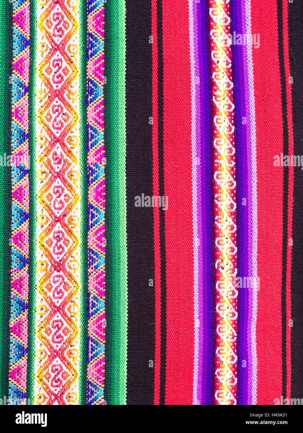 Éthiopien typique tissé main en tissu coloré. Banque D'Images