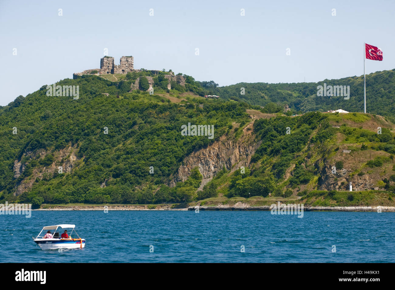 La Turquie, Istanbul, l'Anadolu Kavagi, au nord sur le Bosphore, Istanbul Banque D'Images