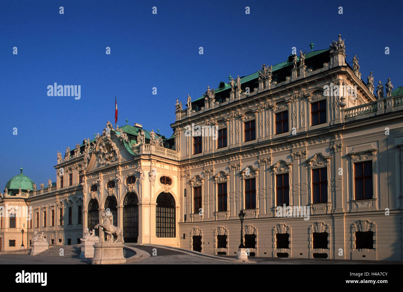 L'Autriche, Vienne, château Belvedere, belvédère supérieur, construit en 1700-1722 par Johann Lukas von Hildebrandt, Banque D'Images