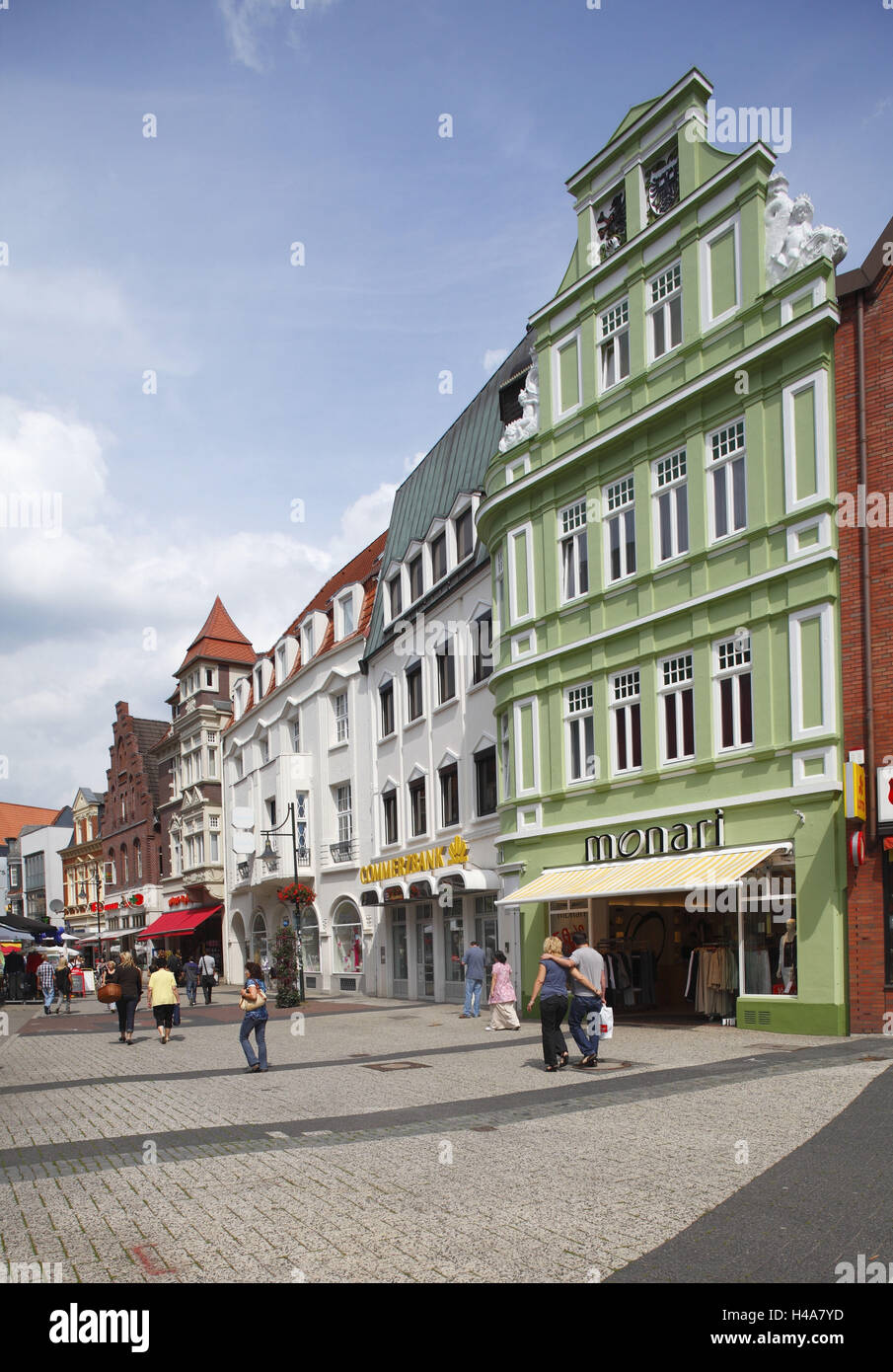 Allemagne, Basse-Saxe, Delmenhorst (ville), zone piétonne 'Long chemin', Banque D'Images