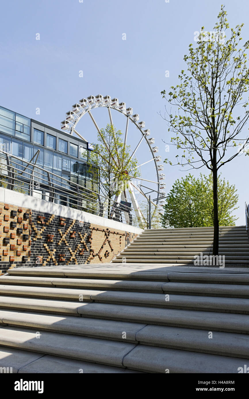 Marco Polo, à proximité des terrasses reste, Harbour City, Hambourg, Allemagne, Europe, Banque D'Images