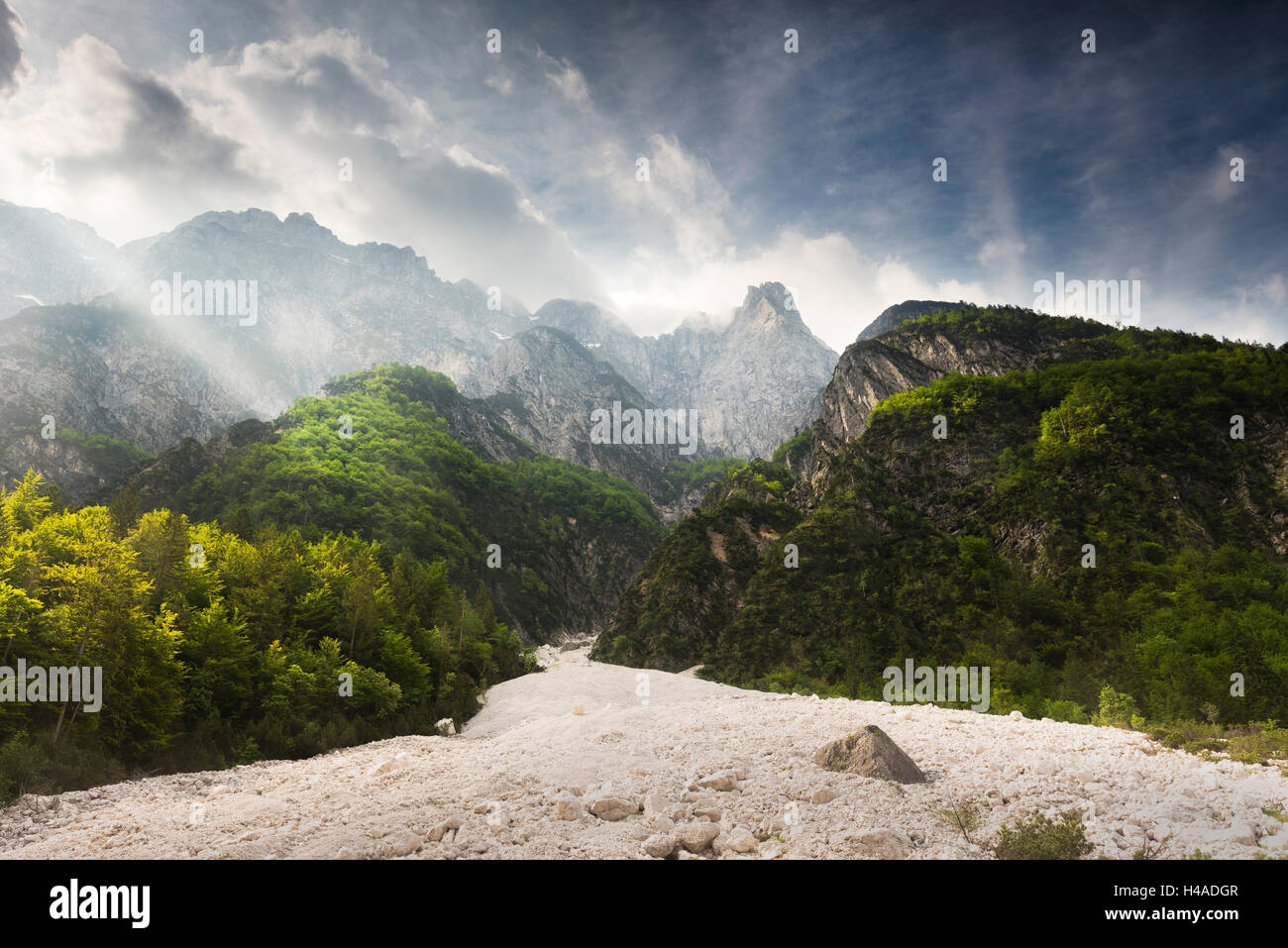 La Slovénie, Alpes, Parc National de Triglav,, montagnes, Banque D'Images