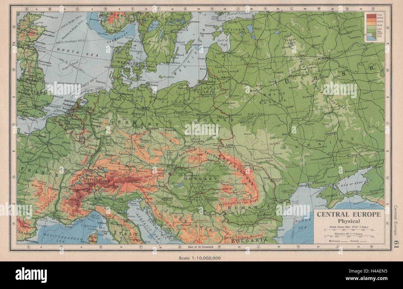 Physique de l'Europe centrale. Montre Troisième Reich & grande Hongrie 1944 Ancien site Banque D'Images