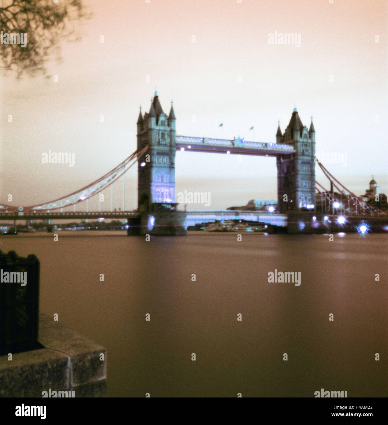 Grande Bretagne, Londres, Tower Bridge, la Thames, Banque D'Images