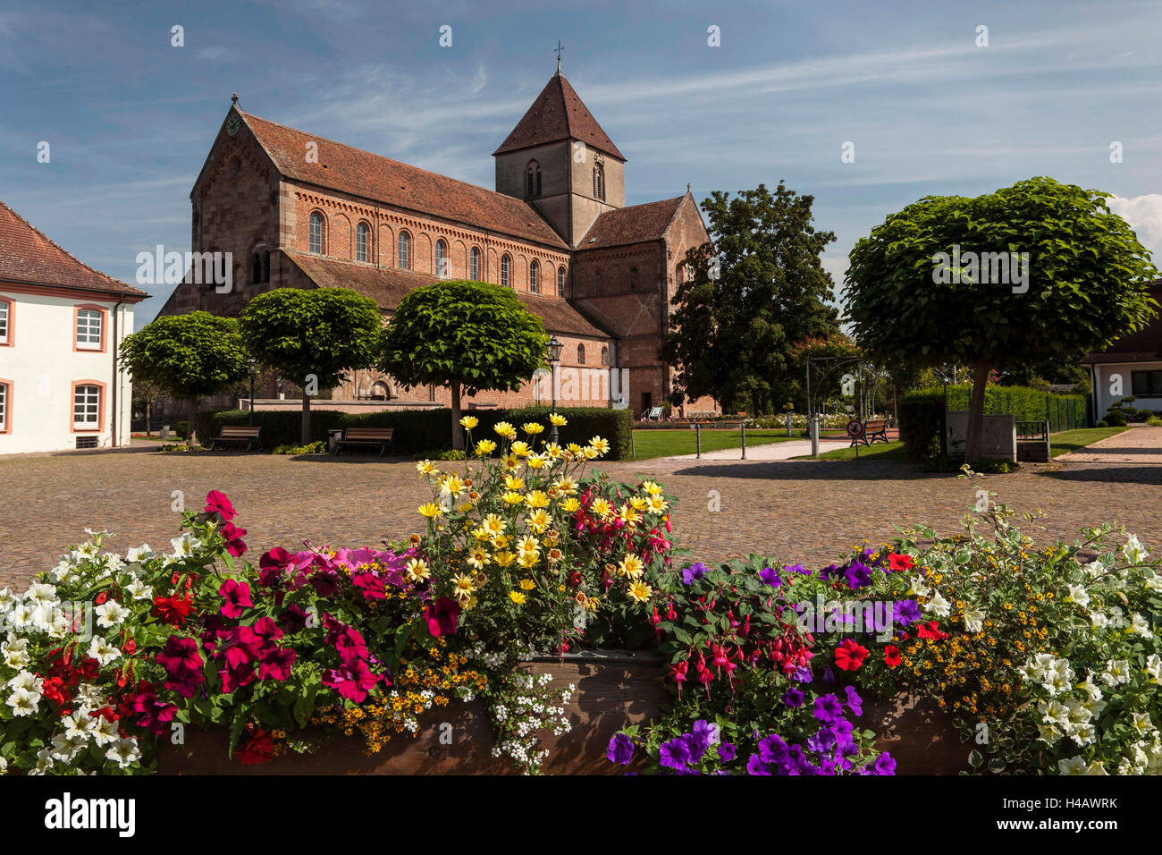 Allemagne, Bade-Wurtemberg, église abbatiale Saint-Pierre et Paul, Rheinmünster Banque D'Images