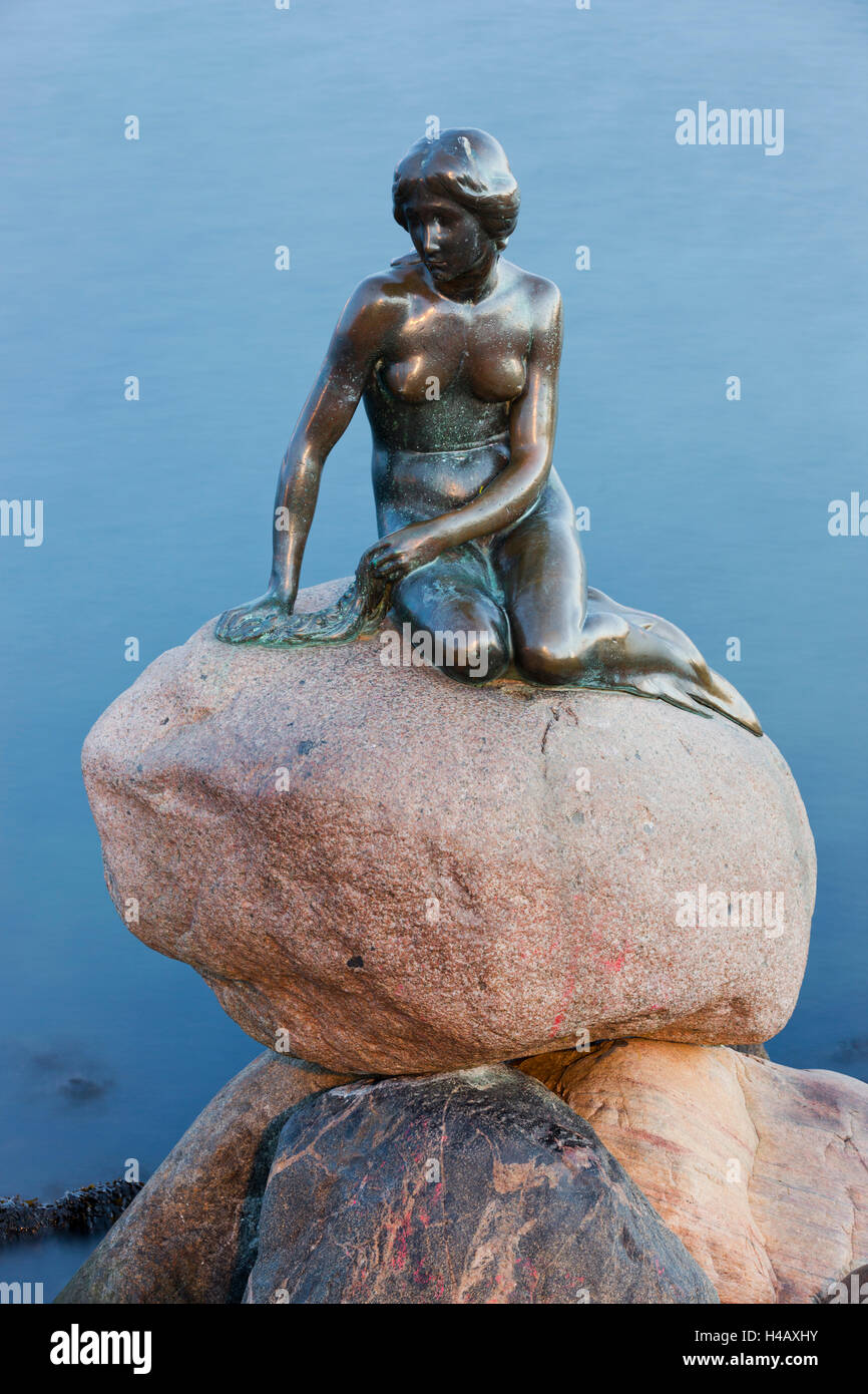 Lille Havfrue, La Petite Sirène, Copenhague, Danemark Banque D'Images