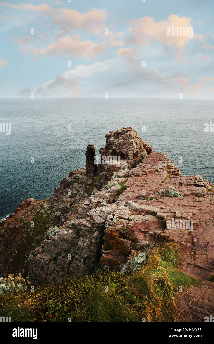 France, Bretagne, Cap Fréhel Côte, Côte d'Emeraude Banque D'Images