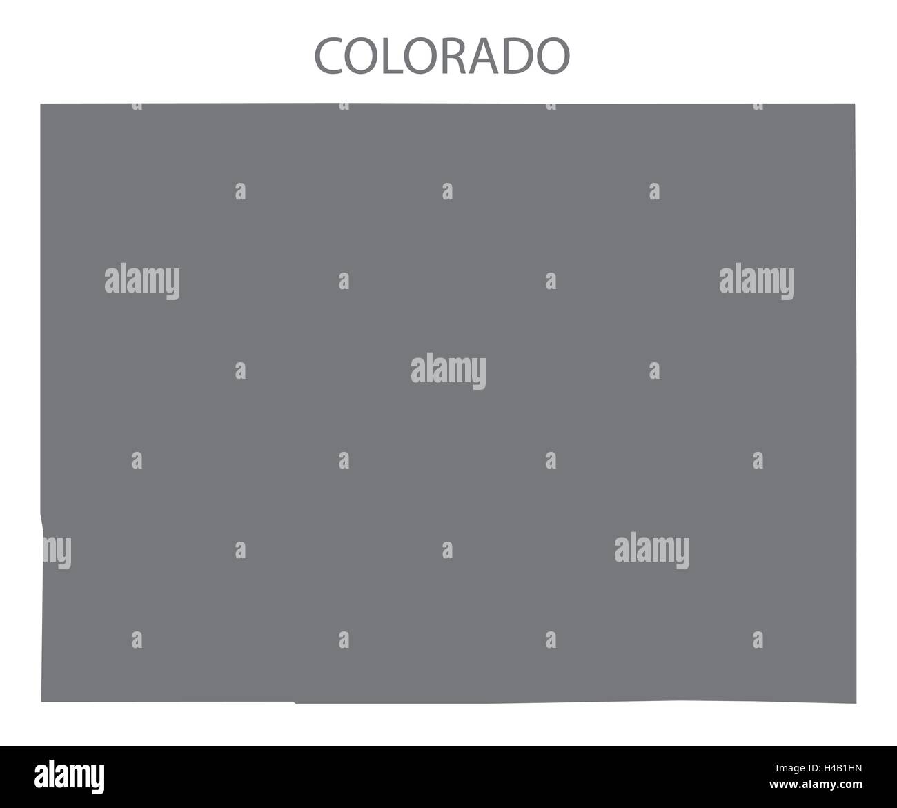 Colorado USA Map en gris Illustration de Vecteur