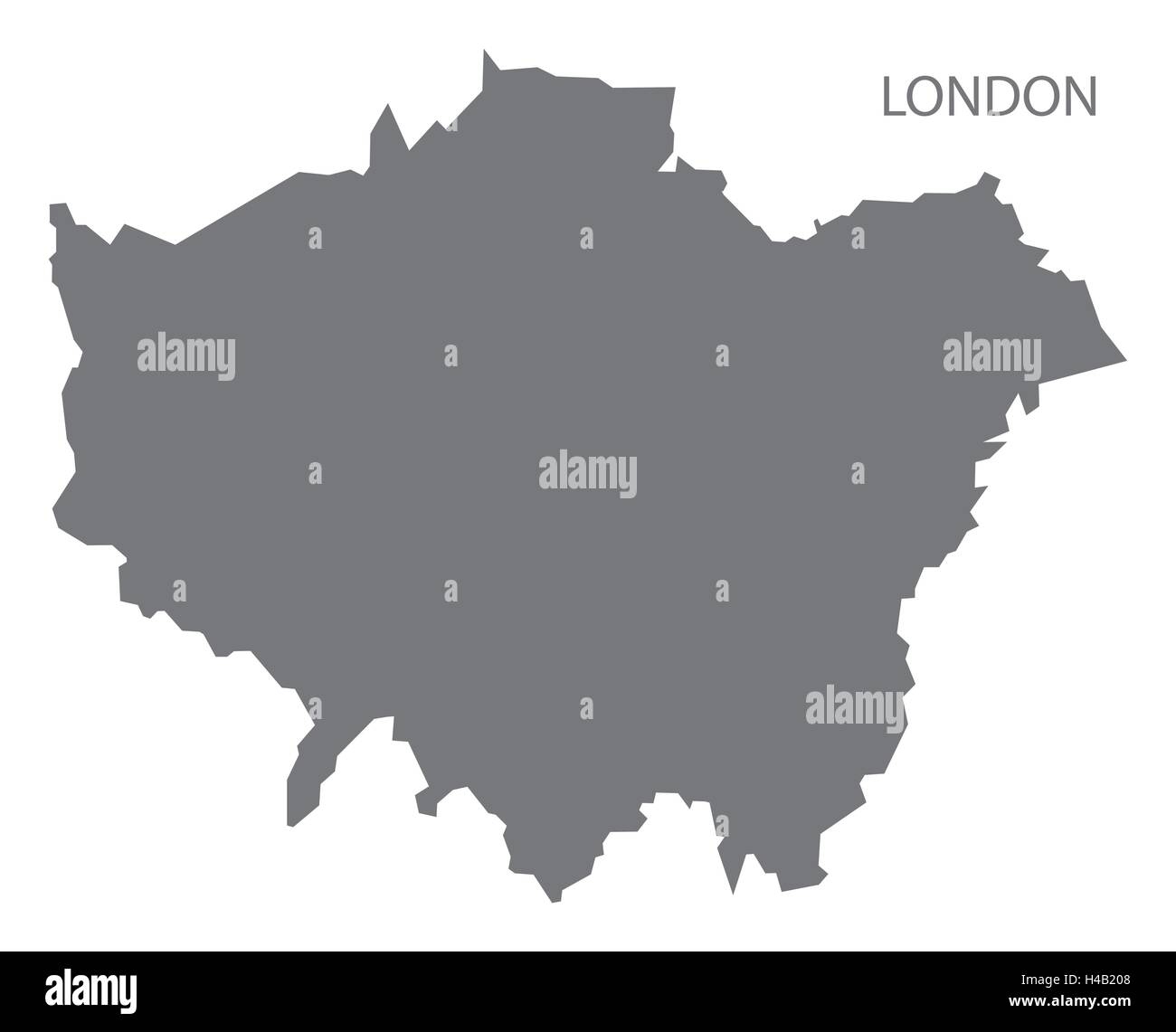Le comté de Grey plan de l'Angleterre, Londres Illustration de Vecteur