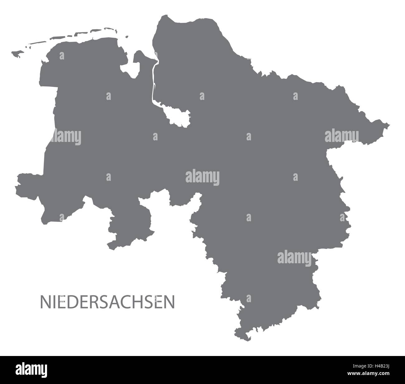 Niedersachsen Allemagne Site gray Illustration de Vecteur