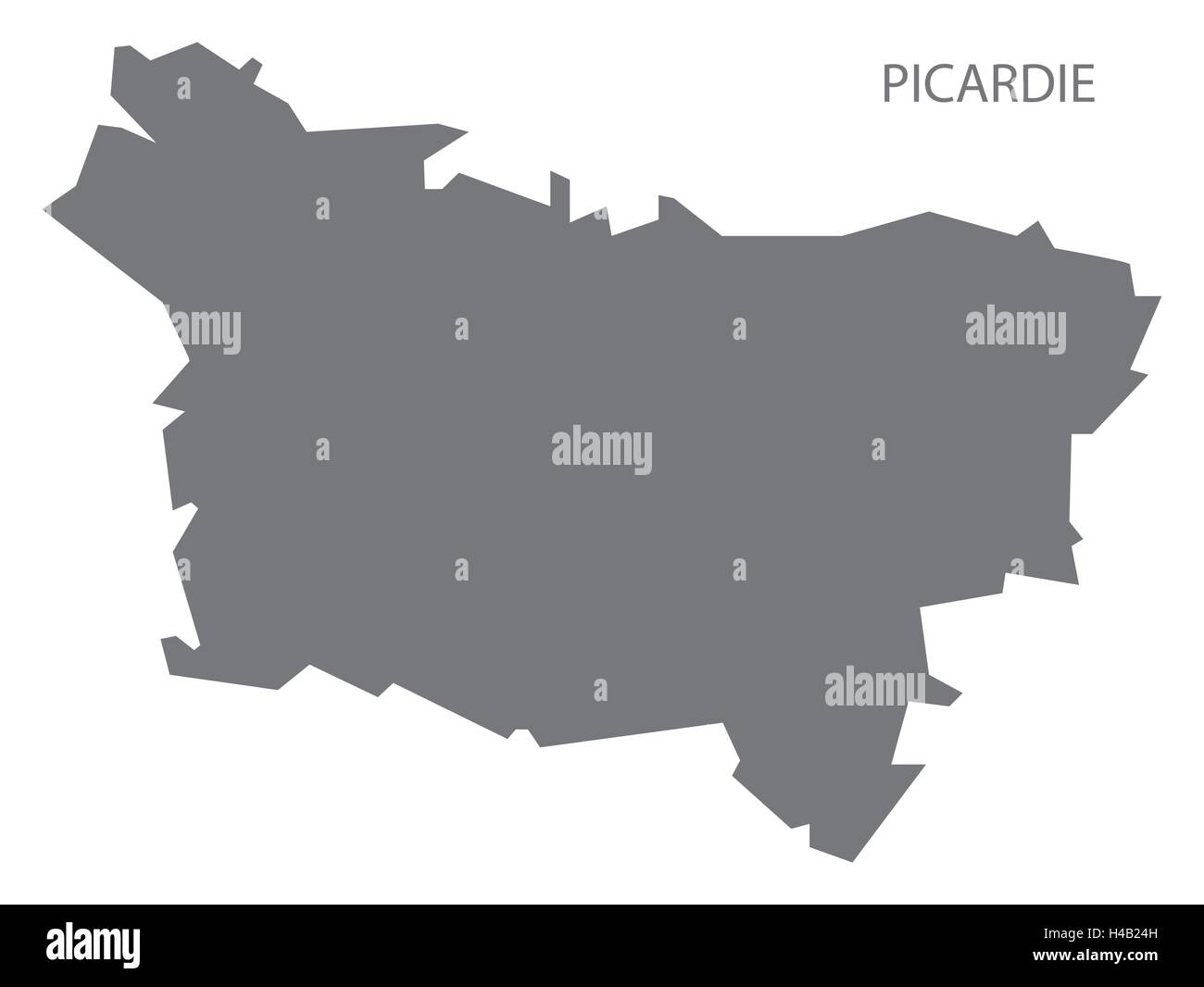 Picardie France Site gray Illustration de Vecteur